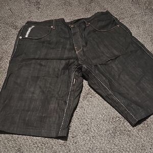 Parish Men's Black Jean Shorts
